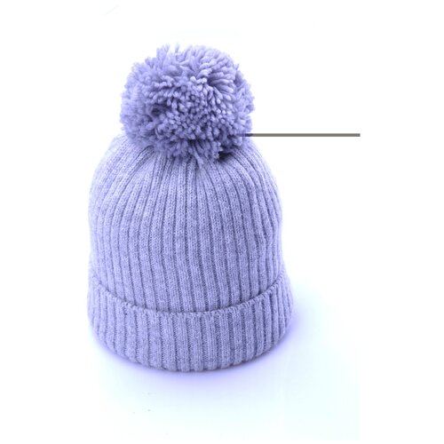 фото Шапка modniki для мальчиков с помпоном р52 цв.серый