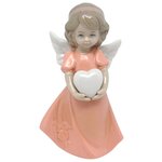 Статуэтка BLT , фигурка девочка в оранжевом ангел , ангелочек ангелок с крыльями - изображение