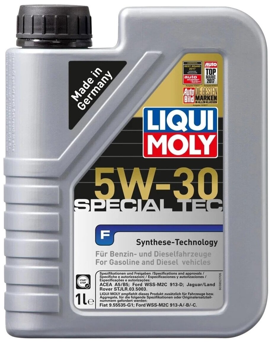 HC-синтетическое моторное масло LIQUI MOLY Special Tec F 5W-30, 1 л