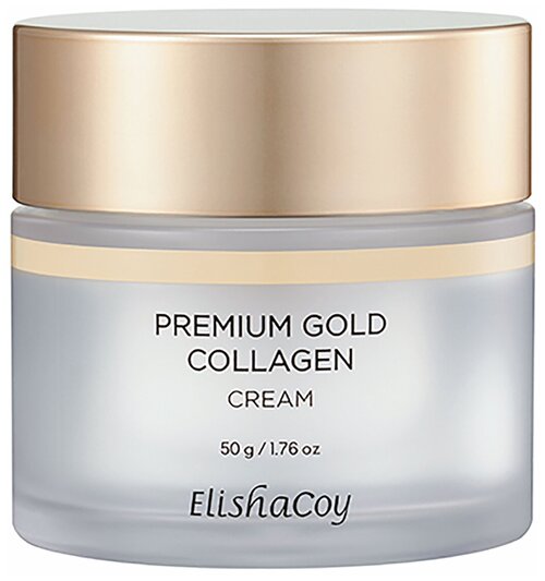 ElishaСoy Premium Gold Крем для лица с коллагеном, 50г.