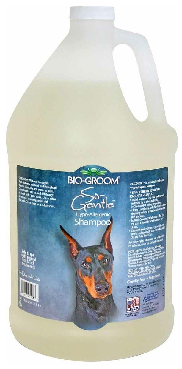 Шампунь Bio-Groom So-Gentle гипоаллергенный для кошек и собак , 3.8 л