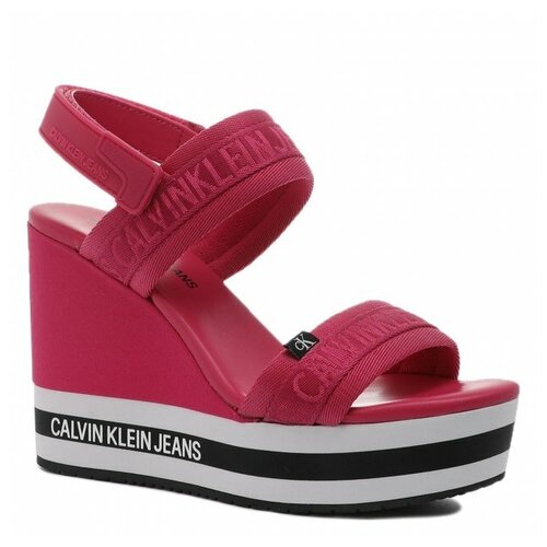 фото Босоножки calvin klein jeans yw0yw00122 черный, размер 41