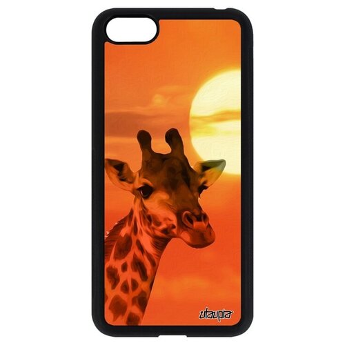 фото Защитный чехол на телефон // huawei y5 2018 // "жираф" giraffe жирафа, utaupia, оранжевый