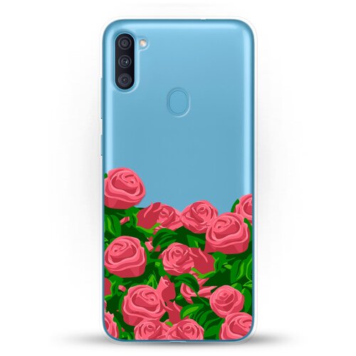 фото Силиконовый чехол розы на samsung galaxy a11 andy & paul