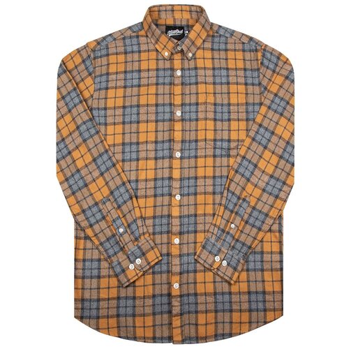 фото Рубашка мужская / street soul / клетка 0148 / горчично-серо-синий / (m)