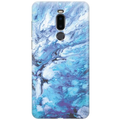 фото Re:paчехол - накладка artcolor для meizu note 8 с принтом "синий мрамор"