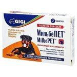 Таблетки GIGI МильбеПет для взрослых собак 125 мг, 2шт. в уп. - изображение