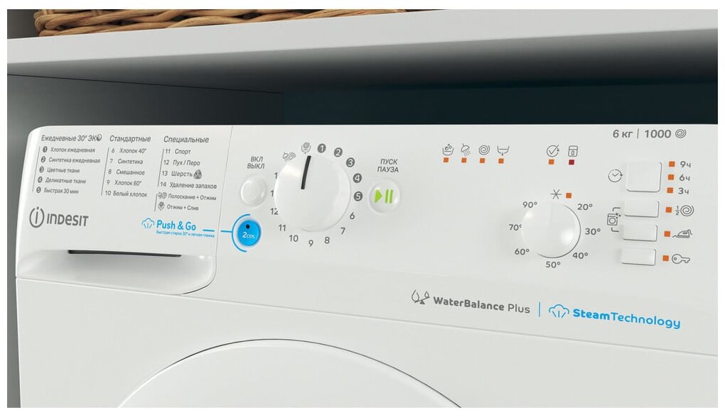 Стиральная машина Indesit BWSB 61051 WWV RU - фотография № 8