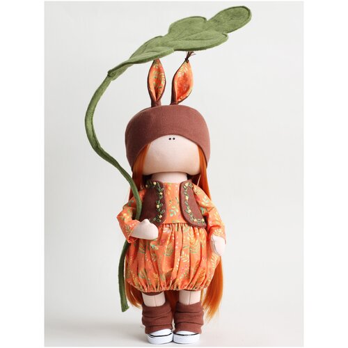 Купить Набор для шитья текстильной куклы Белочка Сэнди, Арт Ткани, оранжевый/коричневый/зеленый