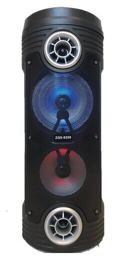 Портативная колонка Bluetooth BT-SPEAKER ZQS 6208 C микрофоном/Пульт ДУ