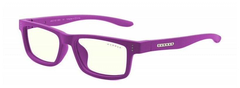 Очки защитные для ПК GUNNAR Cruz Kids Small Clear Natural (4-8 лет), пурпурный - фото №3