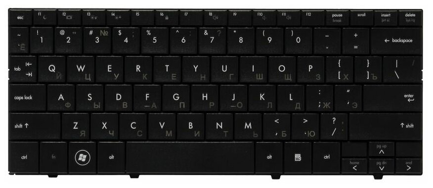 Клавиатура для ноутбуков HP Mini 110 RU, Black
