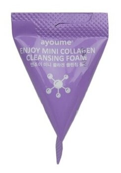 Ayoume Пенка для умывания коллагеновая Enjoy Mini Collagen Cleansing Foam 1шт 3г