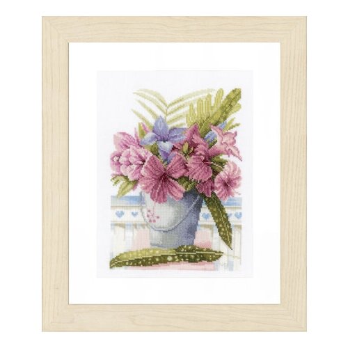 фото Набор для вышивания flowers in bucket lanarte lanarte pn-0154327