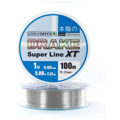 Yoshi Onyx, Монолеска Drake Superline XT, 100м, 0.331мм, Clear