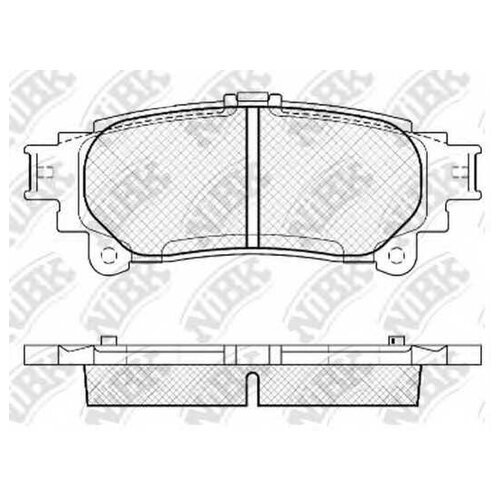 PN1846-NIBK_колодки дисковые задние!\ Lexus RX 3.5 09> NIBK PN1846