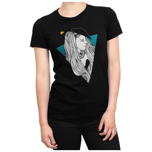 Футболка DreamShirts Lady Gaga Женская черная 3XL