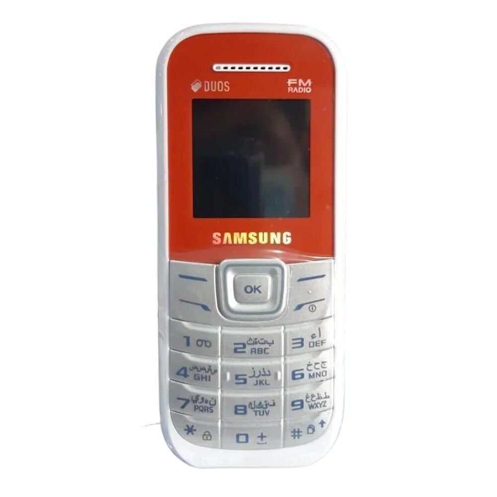 Телефон Samsung Keystone 2 GT-E1207Y, 2 SIM, белый/красный