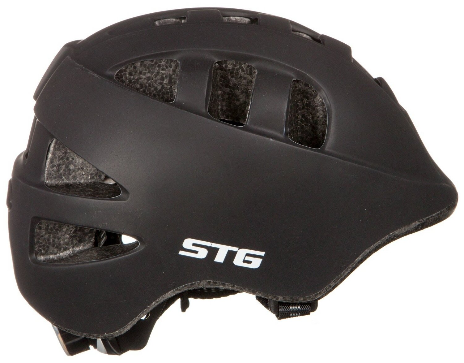 Шлем STG , модель MA-2-B , размер M(52-56)cm черн, с фикс застежкой. C Фонариком в застежке