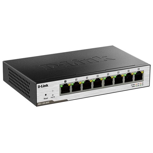 Коммутатор D-link Dgs-1100-08pdb1b 8PORT 101001000 POE 703800₽