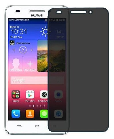 Huawei Ascend G620s защитный экран пленка гидрогель конфиденциальность (силикон) Одна штука