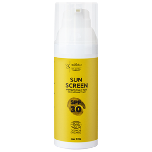 Солнцезащитный крем для лица и тела Sun Screen SPF 30 МиКо 50 мл