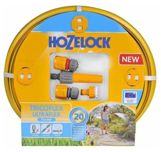 Шланг для полива HOZELOCK Tricoflex Ultraflex Starter Set 3/4 дюйма 20 м