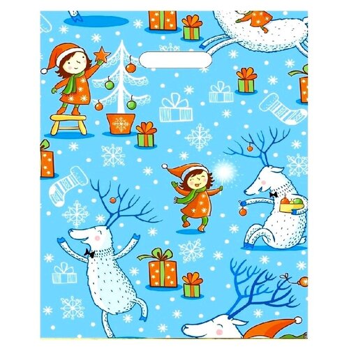 Пакет с вырубной ручкой, 30х40 см 35 мкм 