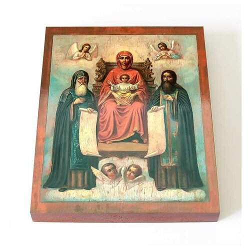 Свенская Печерская икона Божией Матери, доска 13*16,5 см