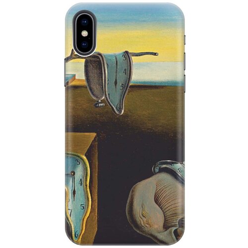 фото Re:paчехол - накладка artcolor для apple iphone xs / x с принтом "дали"