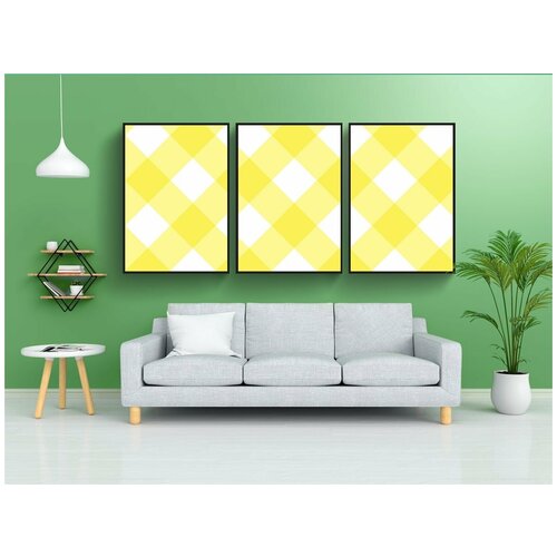 фото Набор модулных постеров для интерьера "зонтик, желтый, задний план" 60x90 см. в тубусе, без рамки lotsprints