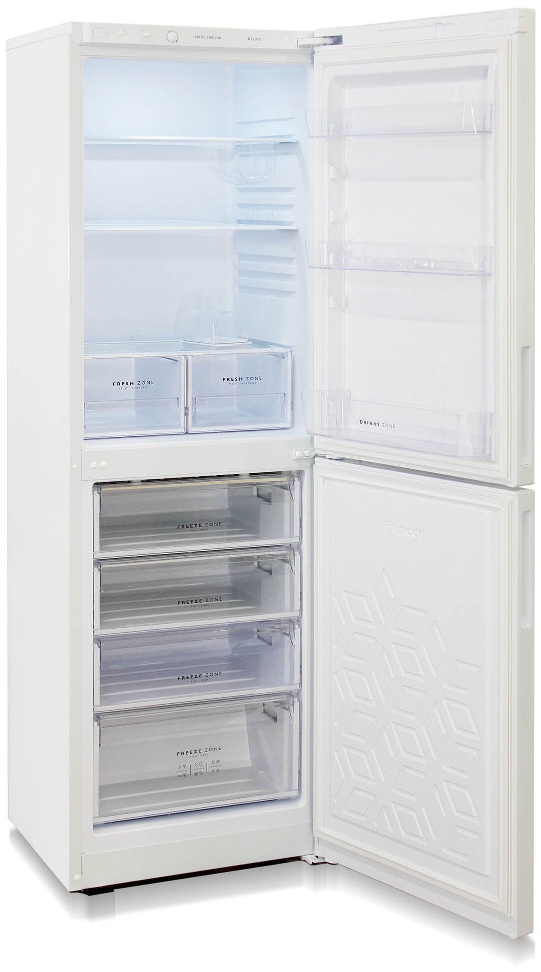 Холодильник Бирюса двухкамерный серый металлик - фото №3