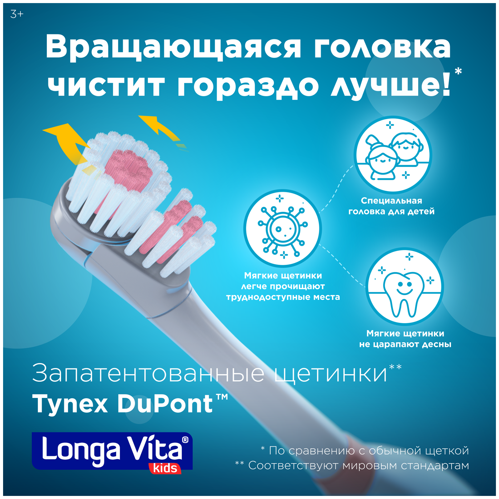 Зубная щетка Longa vita - фото №2