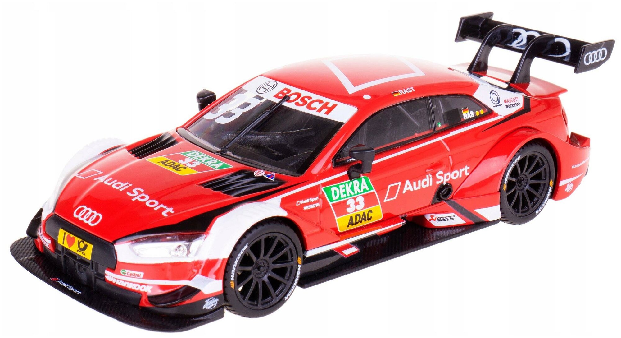 Bburago Машинка металлическая Audi RS 5 DTM 2018,1:32, красная