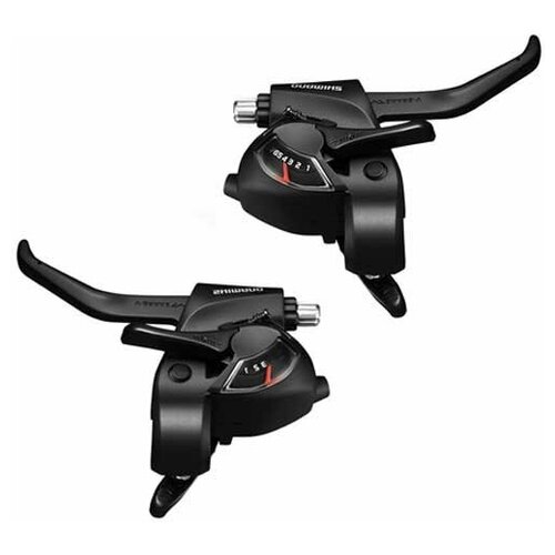 Ручки Dual Control Shimano Tourney ST-EF41 (3х7ск, черные) комплект шифтеров с тормозной ручкой 3x7 скоростей с тросами