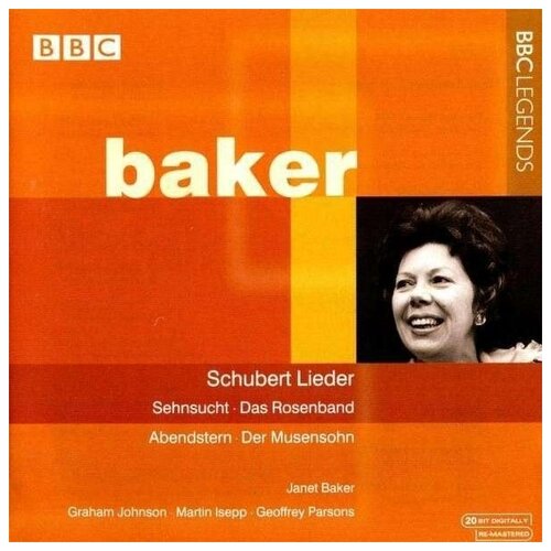 SCHUBERT, F: Lieder (Baker, Johnson, Isepp, Parsons) (1970-1980)