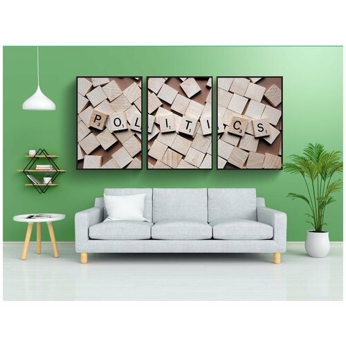 фото Набор модулных постеров для интерьера "политика, политический, выборы" 60x90 см. в тубусе, без рамки lotsprints