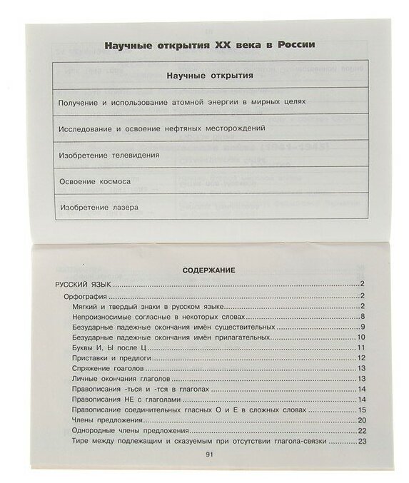 Все таблицы для 4 класса. Русский язык. Математика. Окружающий мир - фото №6