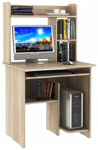 <b>Компьютерный</b> <b>стол</b> Иртыш Дуб сонома <span>тип товара: <b>компьютерный</b> <b>стол</b>, высота: 139 см, материал основания: ЛДСП</span>