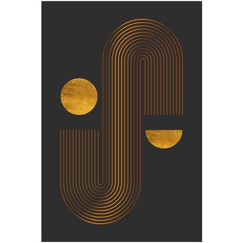 Картина на стекле золотое сечение 1 40х60см.