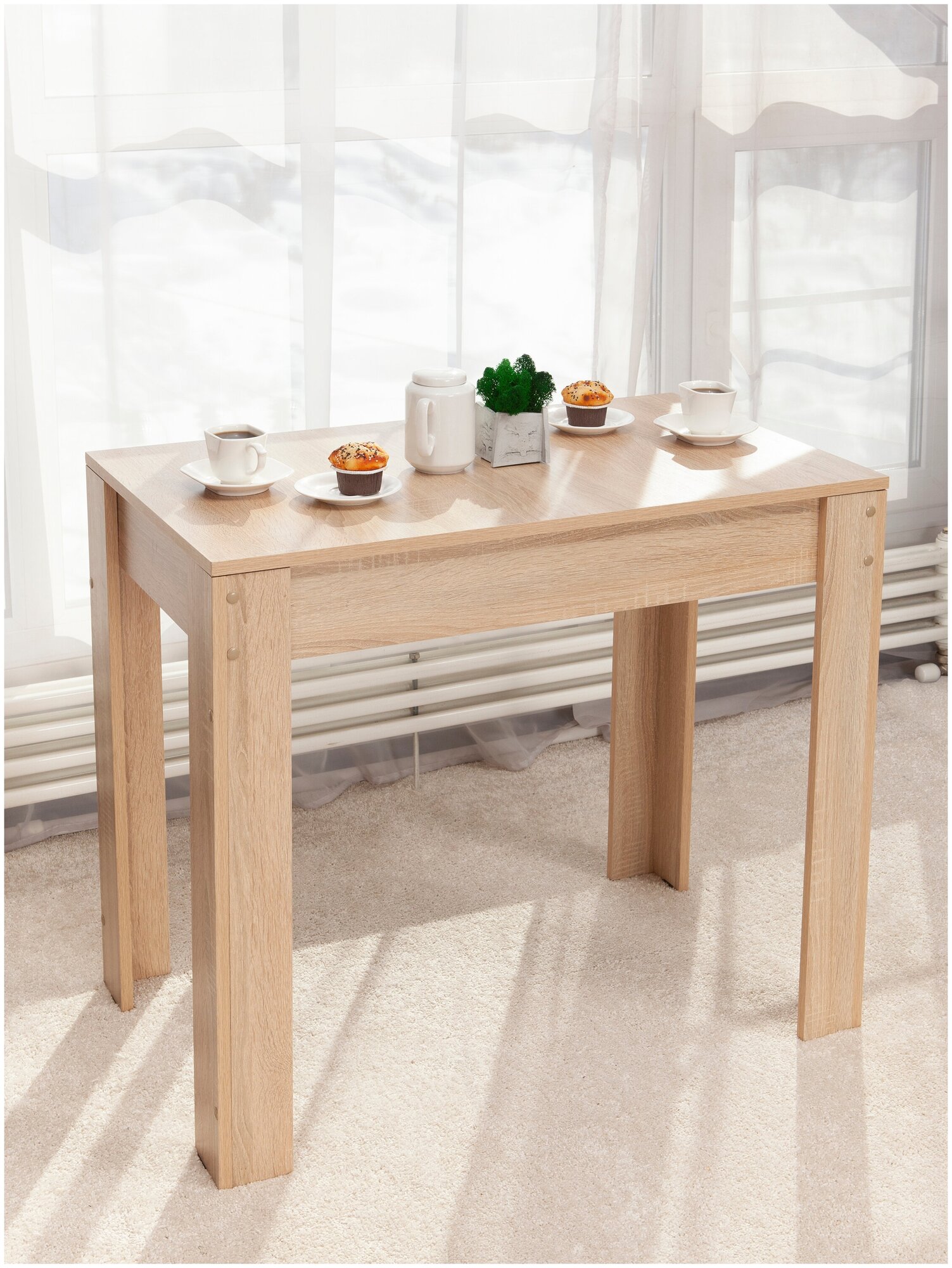 фото Стол обеденный кухонный компьютерный рабочий Ультра Дуб сонома