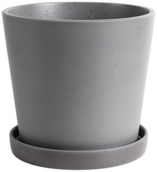 Бетонный горшок Miss Pots Лофт / конус / 1,2 литра / диаметр 14,5 см / серый