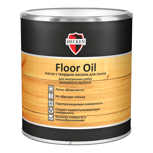 Масло для пола DECKEN Floor Oil, SPICE Бесцветное, 0.75 л.