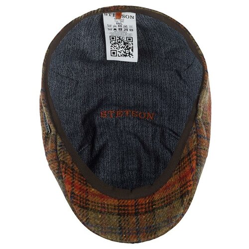 Кепка уточка STETSON 6610203 TEXAS LAMBSWOOL CHECK, размер 58