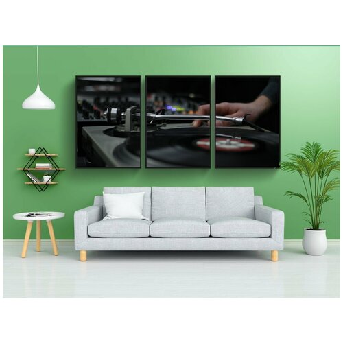 фото Набор модулных постеров для интерьера "ди-джей, dj, смеситель" 60x90 см. в тубусе, без рамки lotsprints