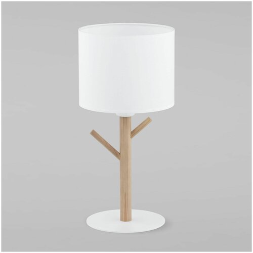 Настольный светильник TK Lighting 5571 Albero White, цвет белый / светлое дерево