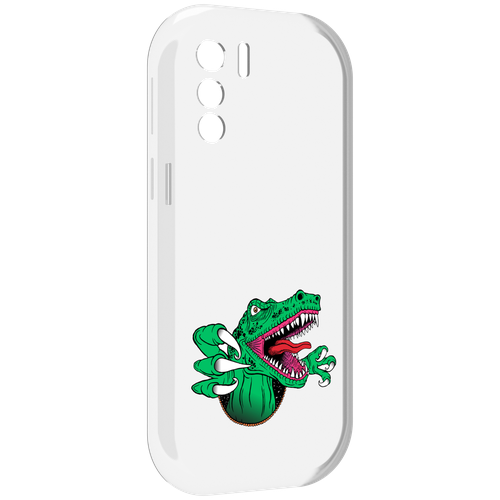 Чехол MyPads крокодил для UleFone Note 13P задняя-панель-накладка-бампер