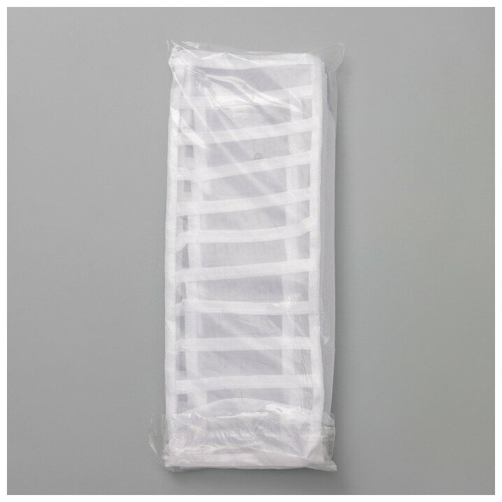 Органайзер для белья «Пыльца», 11 ячеек, 32×10×12 см, цвет белый - фотография № 4