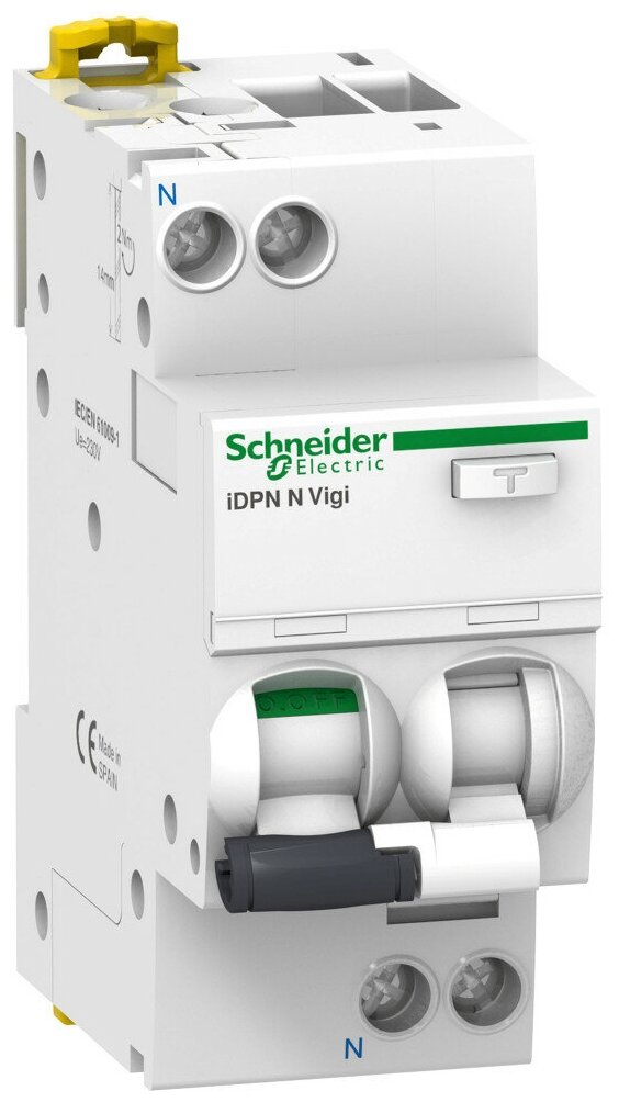 Дифференциальные автоматы Schneider Electric Выключатель автоматический дифференциального тока 2п (1P+N) C 25А 30мА тип AC 6кА iDPN VIGI SchE A9D31625