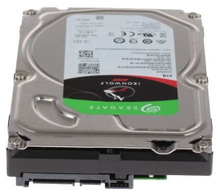 Жесткий диск 4TB SATA 6Gb/s Seagate ST4000VN008 3.5" IronWolf 5900rpm 64MB Bulk